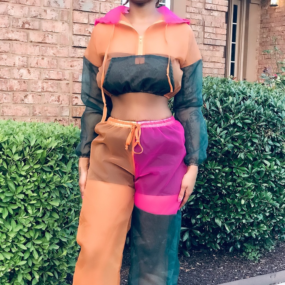 Women’s Color Block Jogger Set